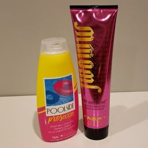 Bronzing tanning lotion and firming body moisturiz